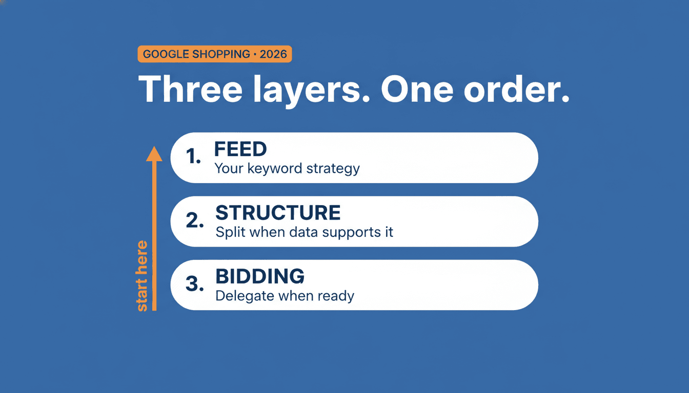 How to Optimize Google Shopping Campaigns: Three Layers, One Order