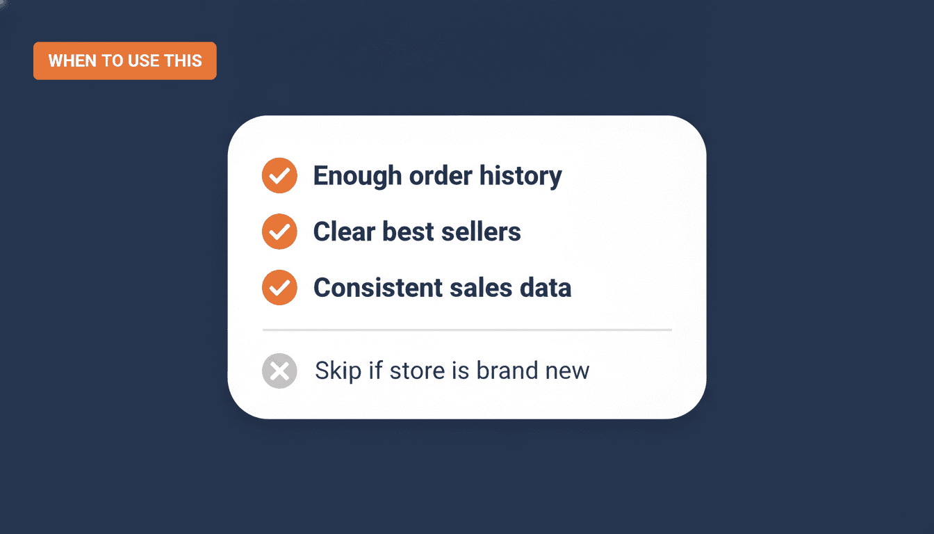 Checklist for when to use popularity_rank